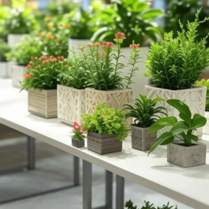 Sezonowa ekspozycja roślin miesiąca na jasnej półce